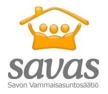 Logo, jossa lukee savas Savon Vammaisasuntosäätiö.