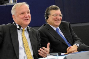 Komissaari Olli Rehn Komissaaari Olli Rehn ja EU:n komission puheenjohtaja Jose Manuel Barroso.